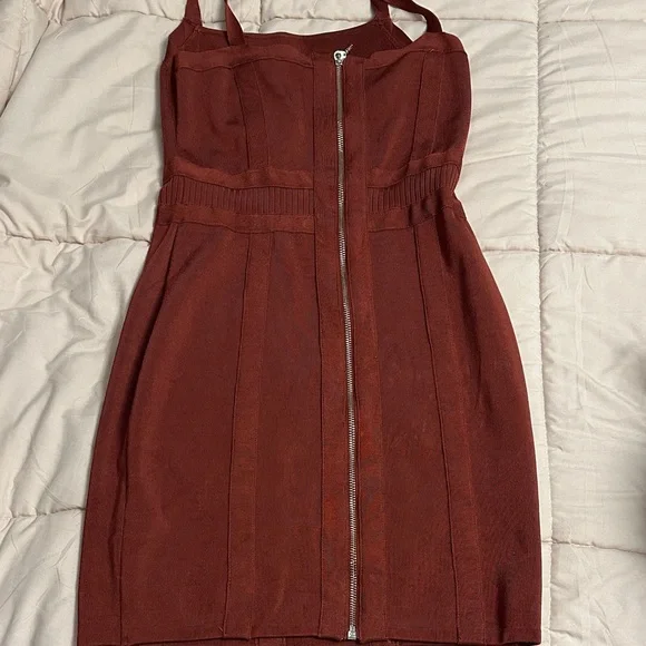 Guess Rust Mini Dress - Picture 2 of 4